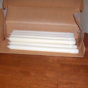 Altar Candes 16" x 1 7/64" fits 1 1/8" socket, 51% Beeswax Lot of 10